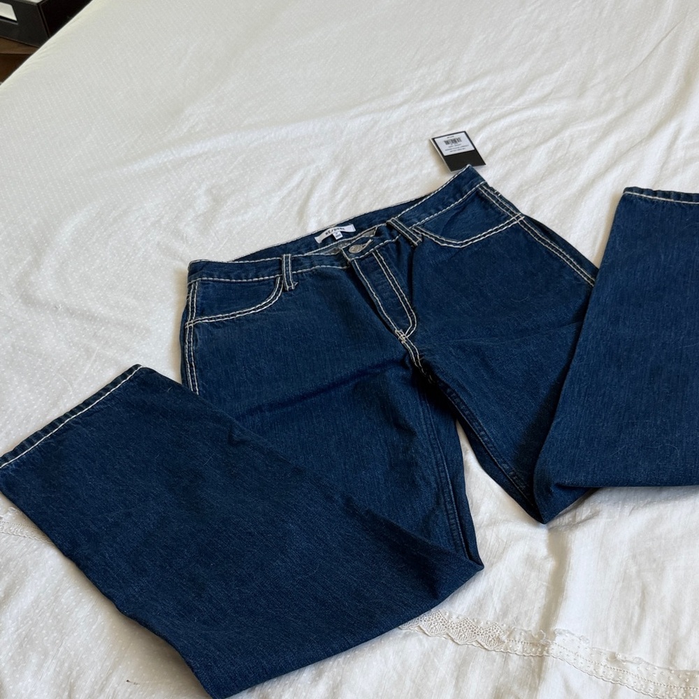 RE/DONE JEANS WITH STITCHING